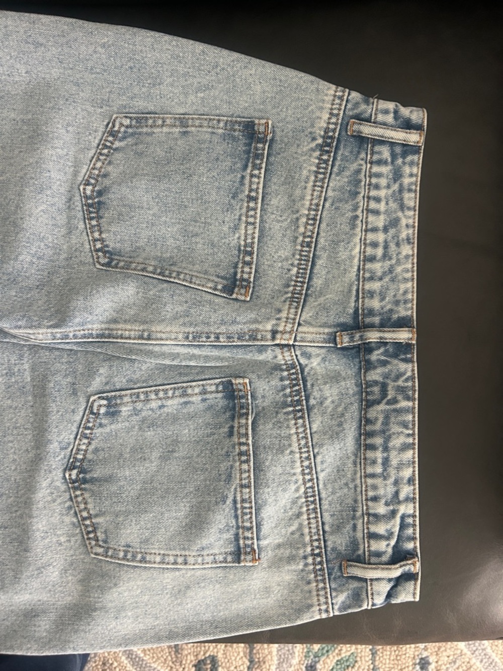 NWT Very Jean "True Blues" Wide Leg Raw Edge Detail Jeans - Picture 4 of 5